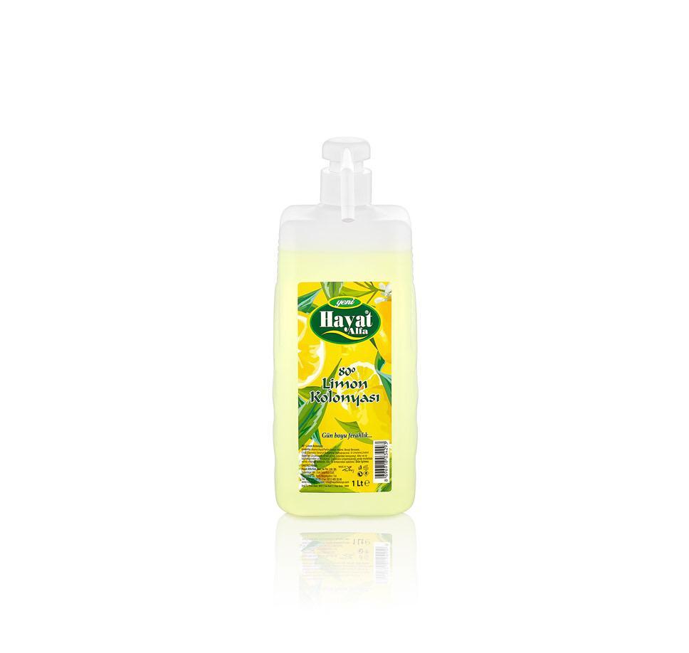 Hayat Limon Kol. Bidon 1 lt Pompalı 12 ad