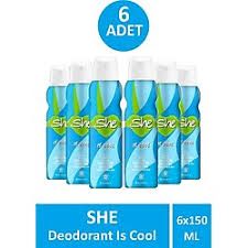 Deodorant She Cool 6 adet