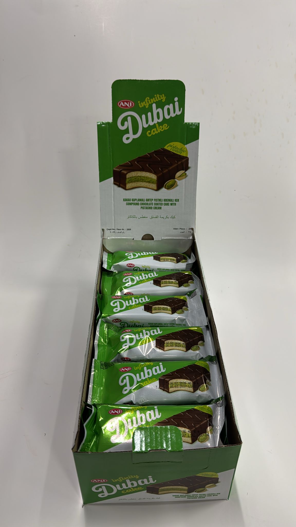 Anı İnfınıty Antep Fıstıklı Kek 40 gr 6X24 ad