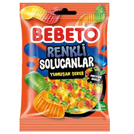 Bebeto Renkli Solucanlar 80 gr 6X12 ad