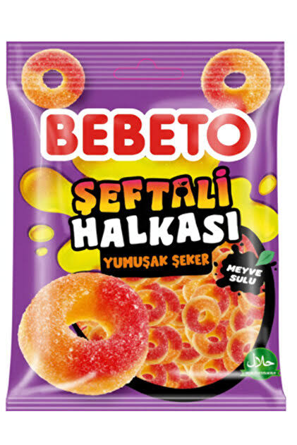 Bebeto Şeftali Halkası 80 gr 6X12 adet