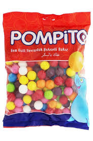Pompito Yuvarlak Sakız 1000 gr 12 adet
