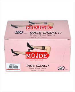 Müjde Dizaltı (500 Siyah) 24 adet