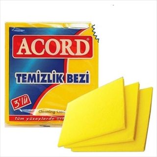Acord Sarı Tem.Bezi 3 lü 10X12 adet