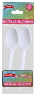 Pratikon Plastik Kaşık10 lu 50 pk