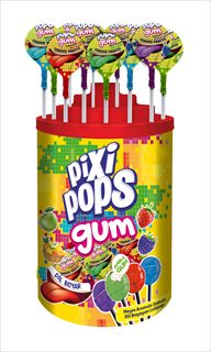Pixipops Sakızlı Lolipop 16 gr 6X100 adet