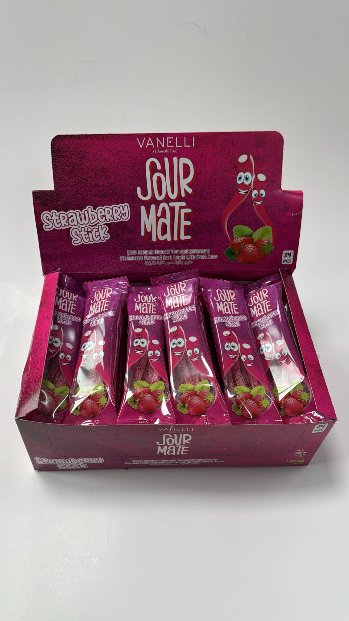 Vanelli Sour Mate Çilek 16 gr 12X24 ad