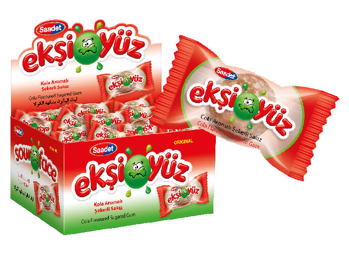 Ekşiyüz Sakız Kola 20X100 ad