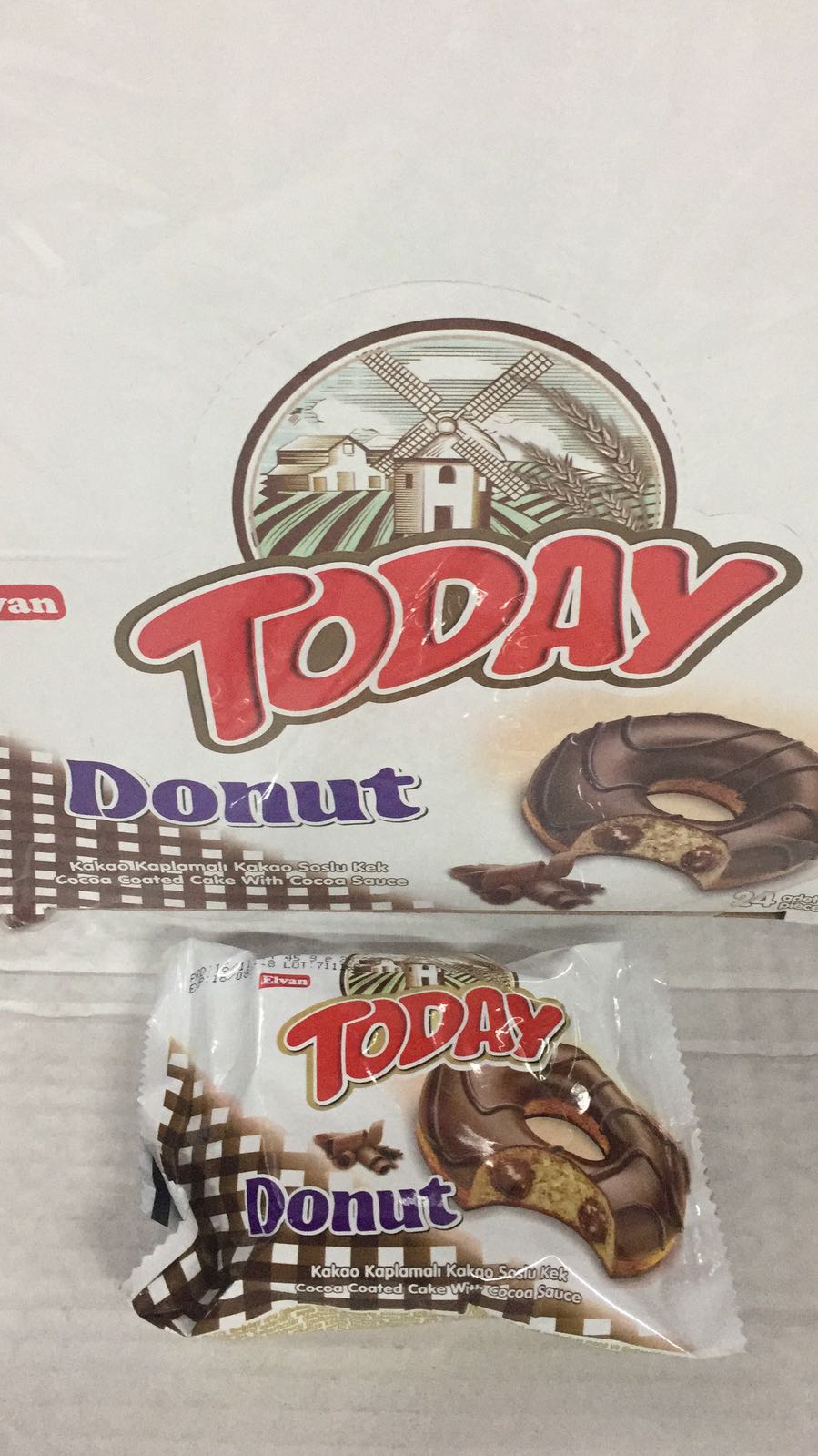 Today Donut Kek Kakaolu 6X24 ad