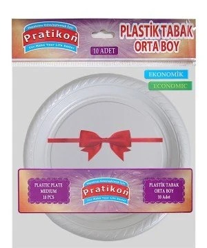 Pratikon Plastik Tabak Orta 10 lu 50 pk