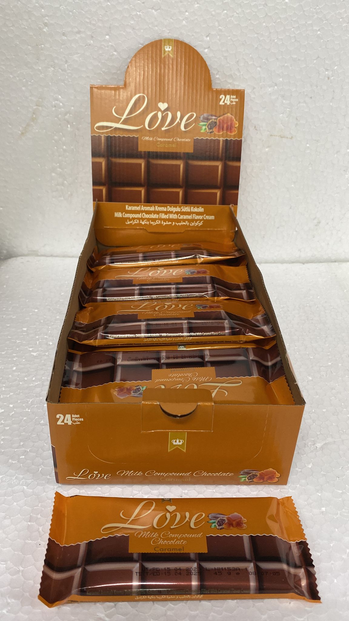 Love Karamelli Tablet 45 gr 6X24 adet
