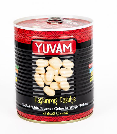 Yuvam Haşlanmış Fasulye 800 gr 6 ad