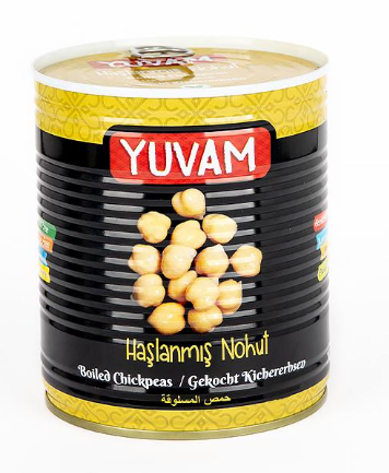 Yuvam Haşlanmış Nohut 800 gr 6 ad