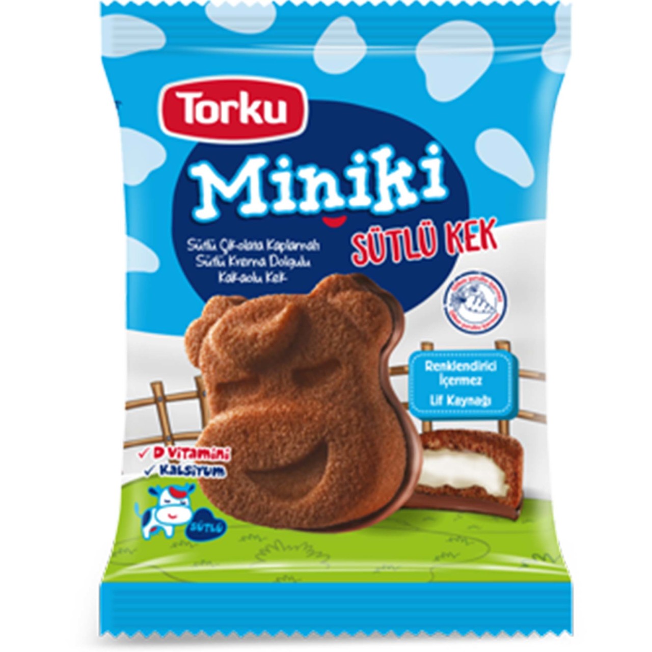 Miniki Sütlü Kaplamalı Kek 40gr 24ad